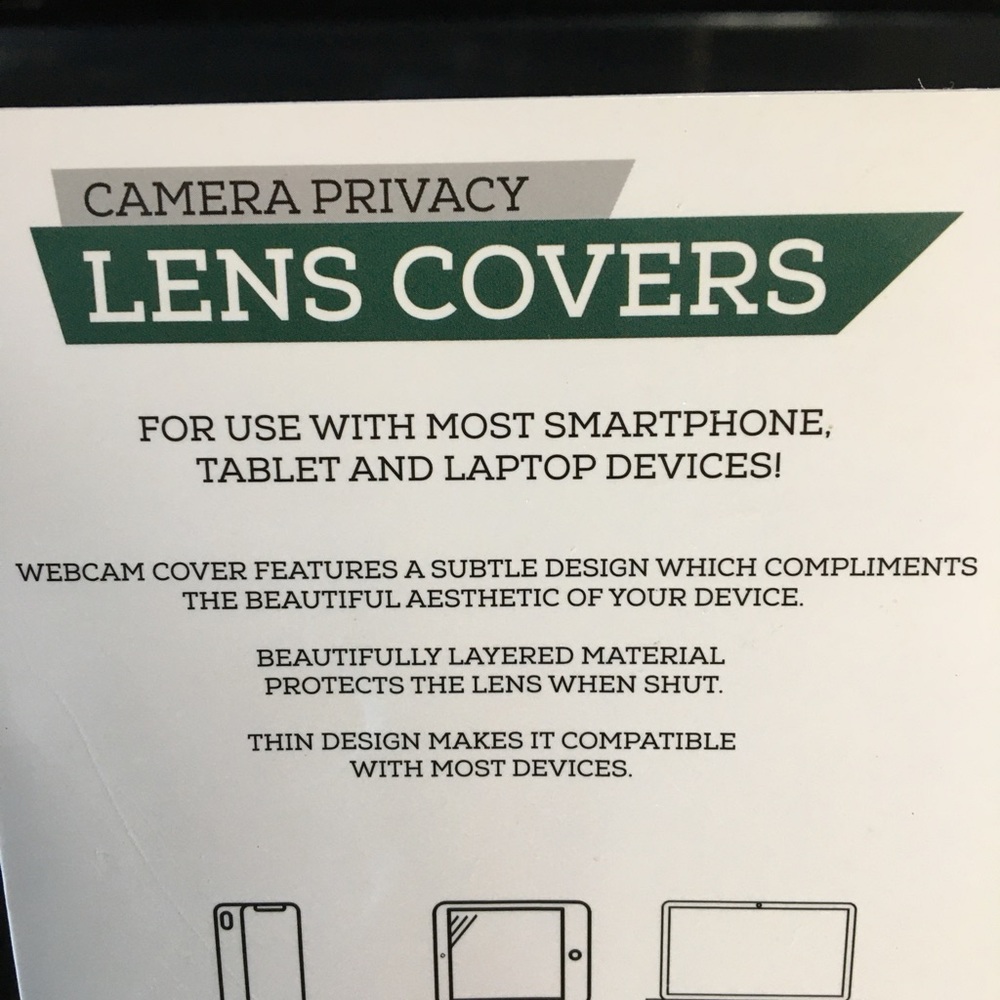 Cellphone / Computer / Tablets Camera Privacy Lens Covers 4 pack - Picture 3 of 3